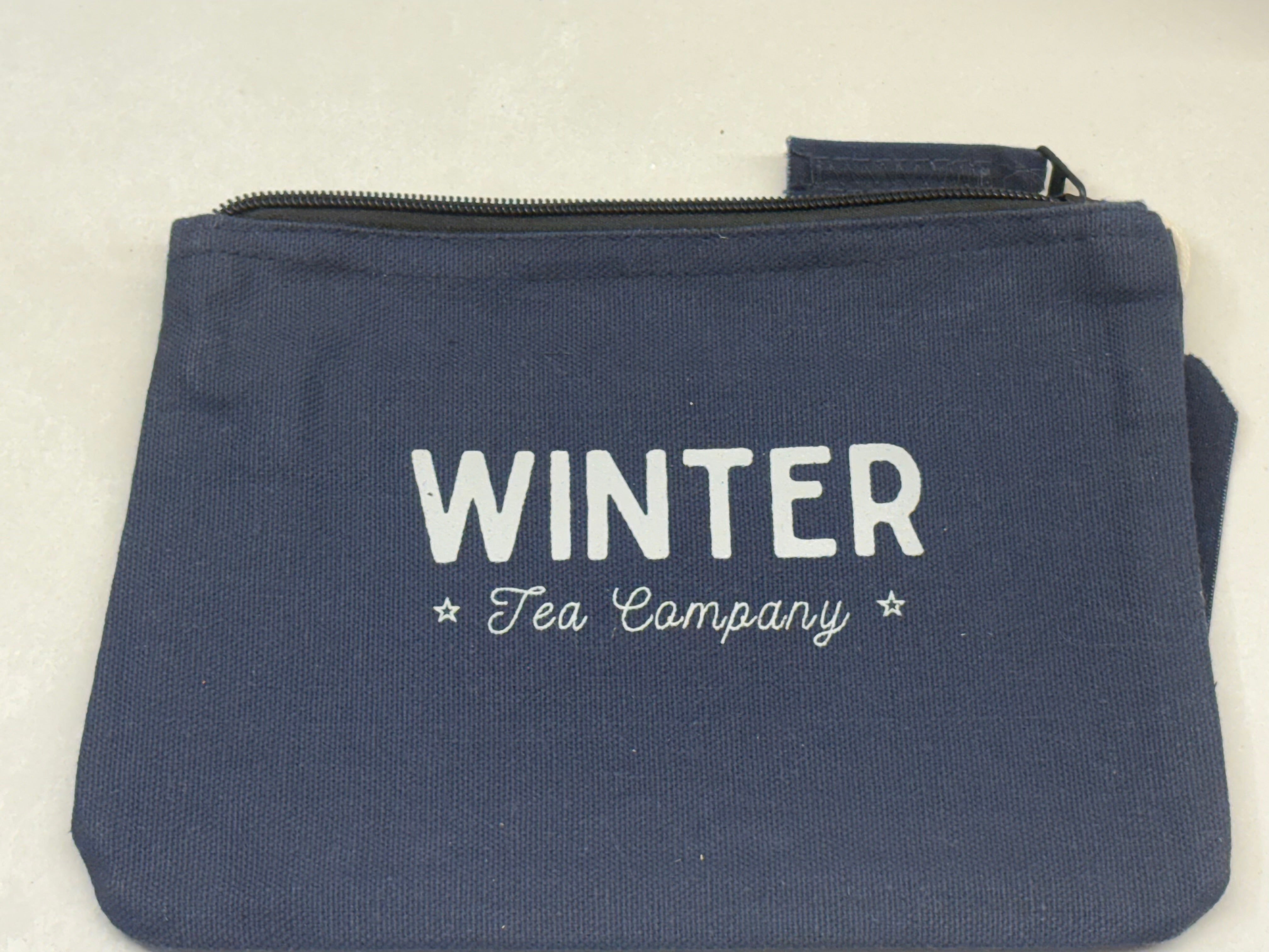 Winter Tea Canvas Travel Pouch