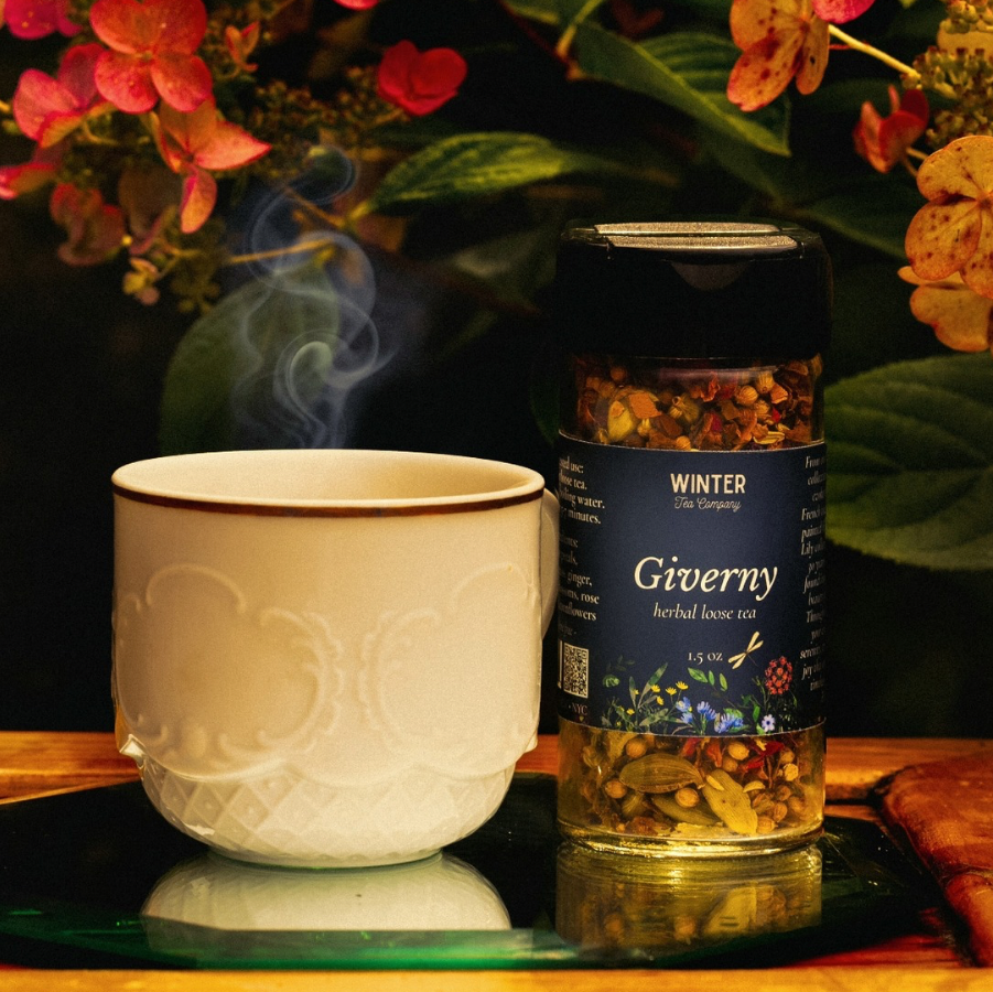 Winter Tea Company Giverny in a dreamy setting